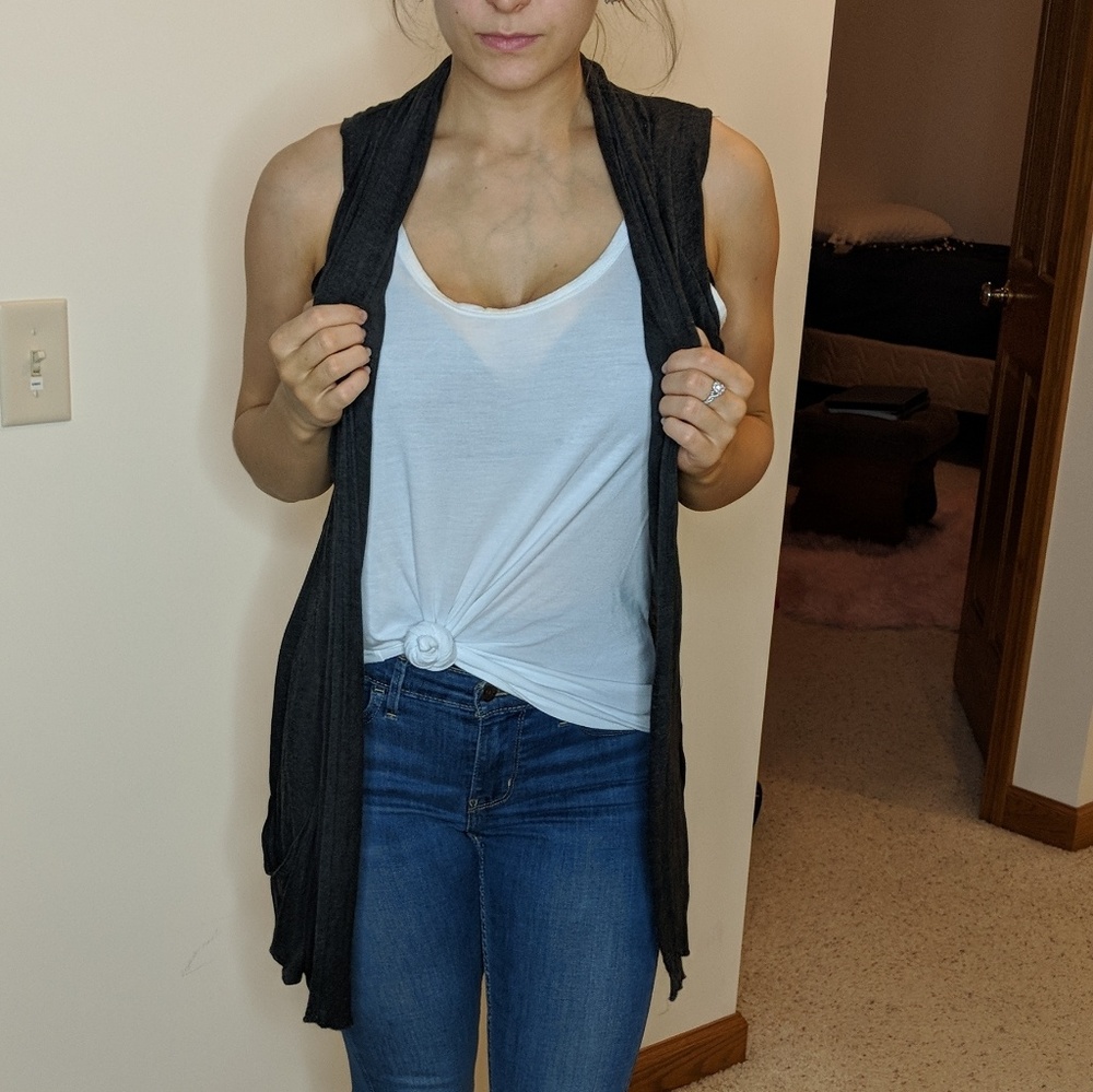 Charcoal grey vest